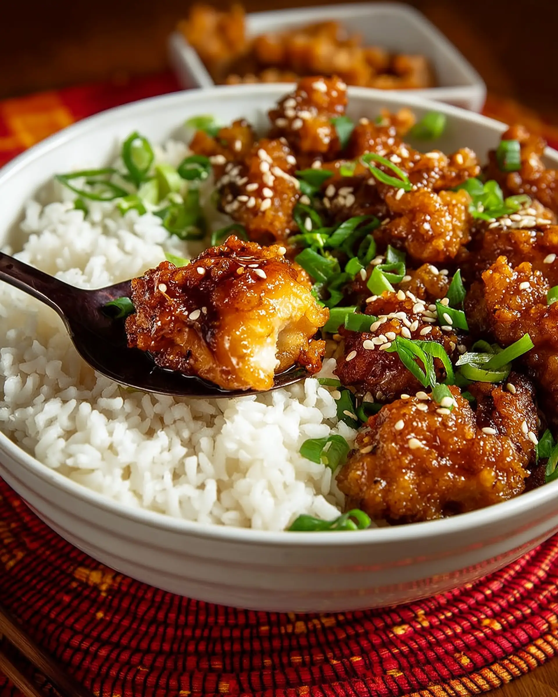 Air Fryer Sesame Chicken Bites
