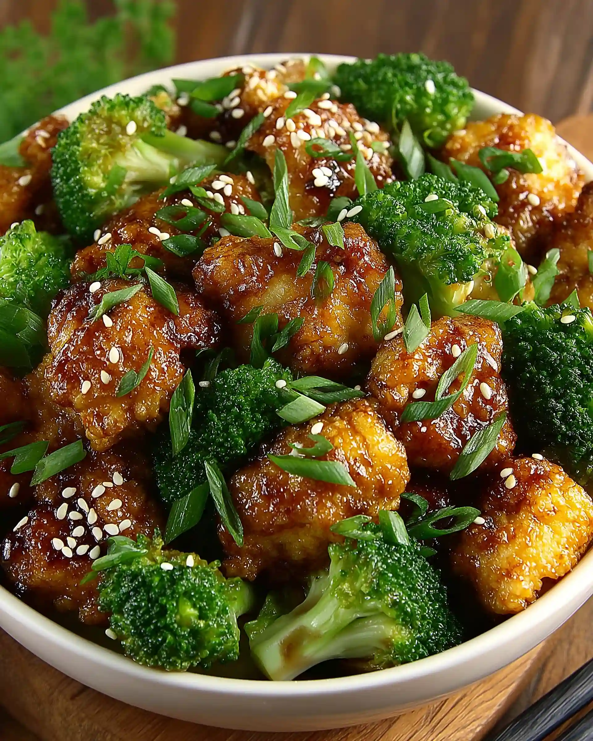 Low-Carb Sesame Chicken Cauliflower Bake