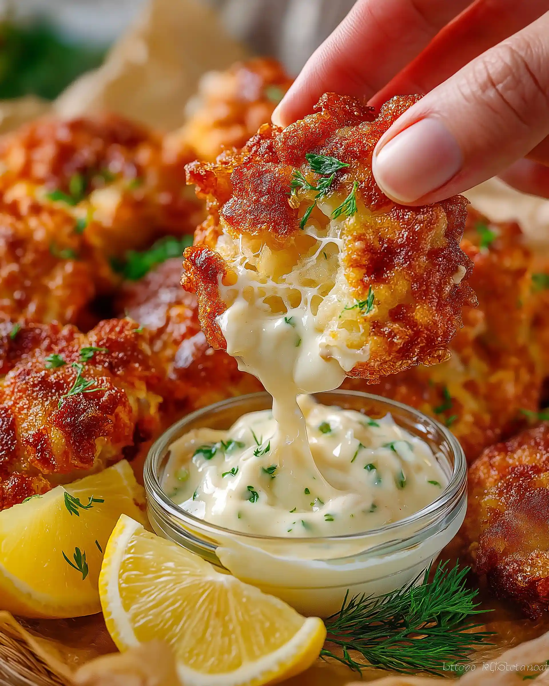 Cheesy Chicken Fritters Recipe