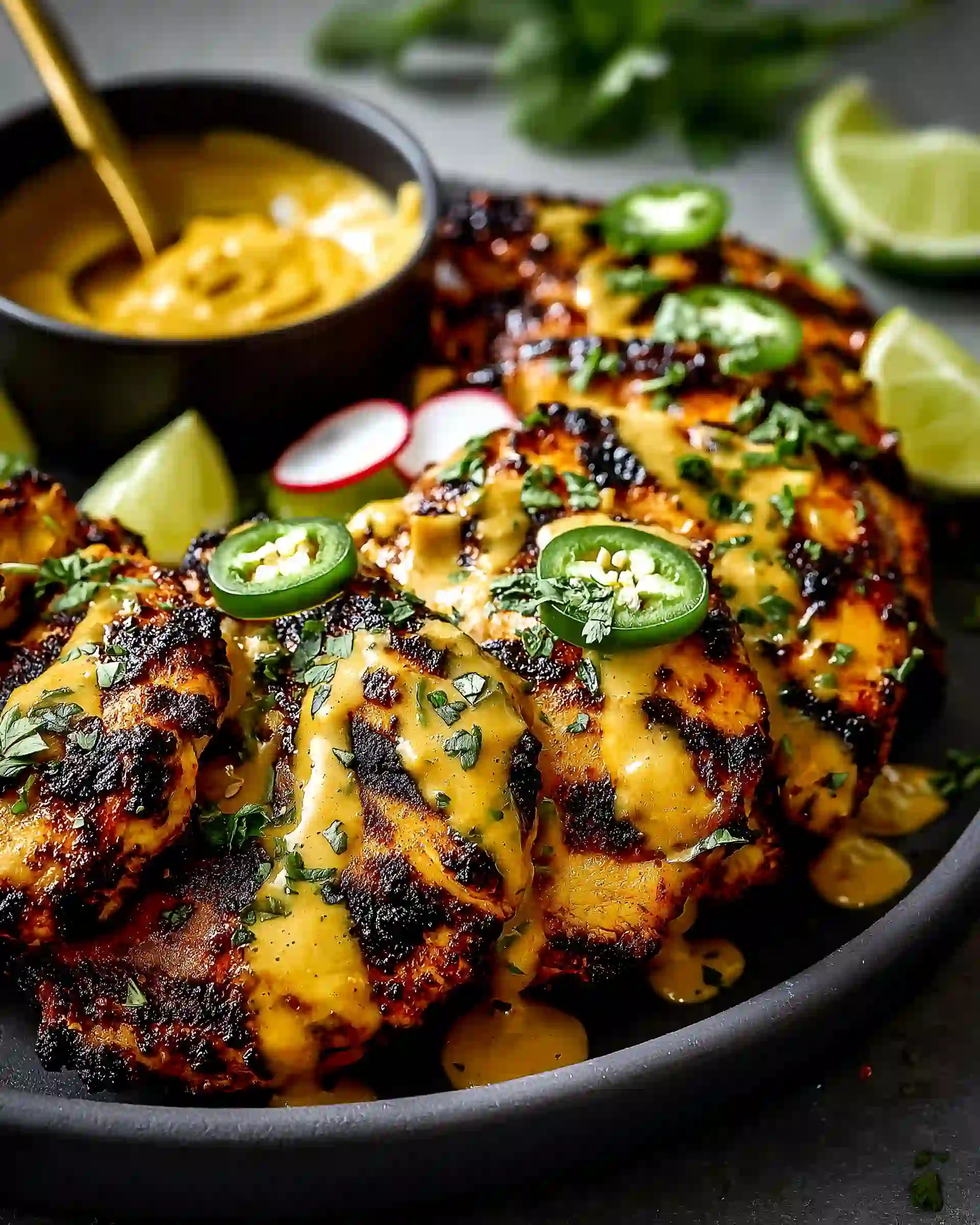 Chicken with Peanut Sauce Drizzle