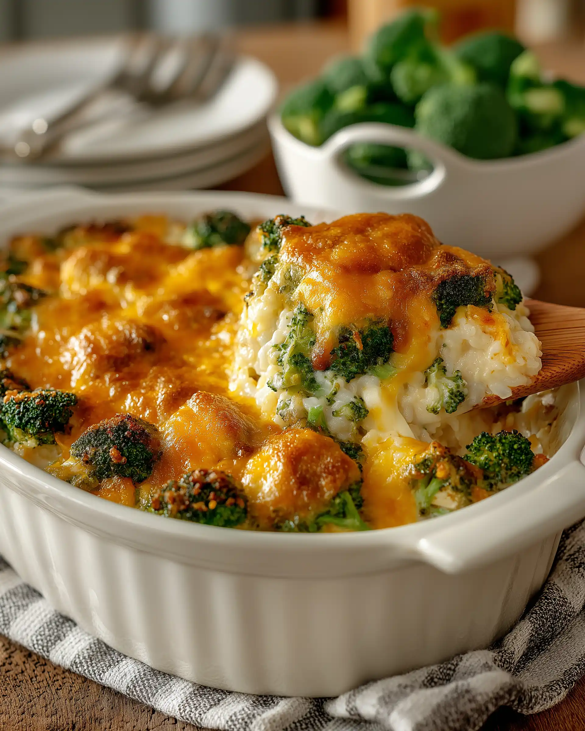 Sesame Chicken & Broccoli Cauliflower Rice Casserole