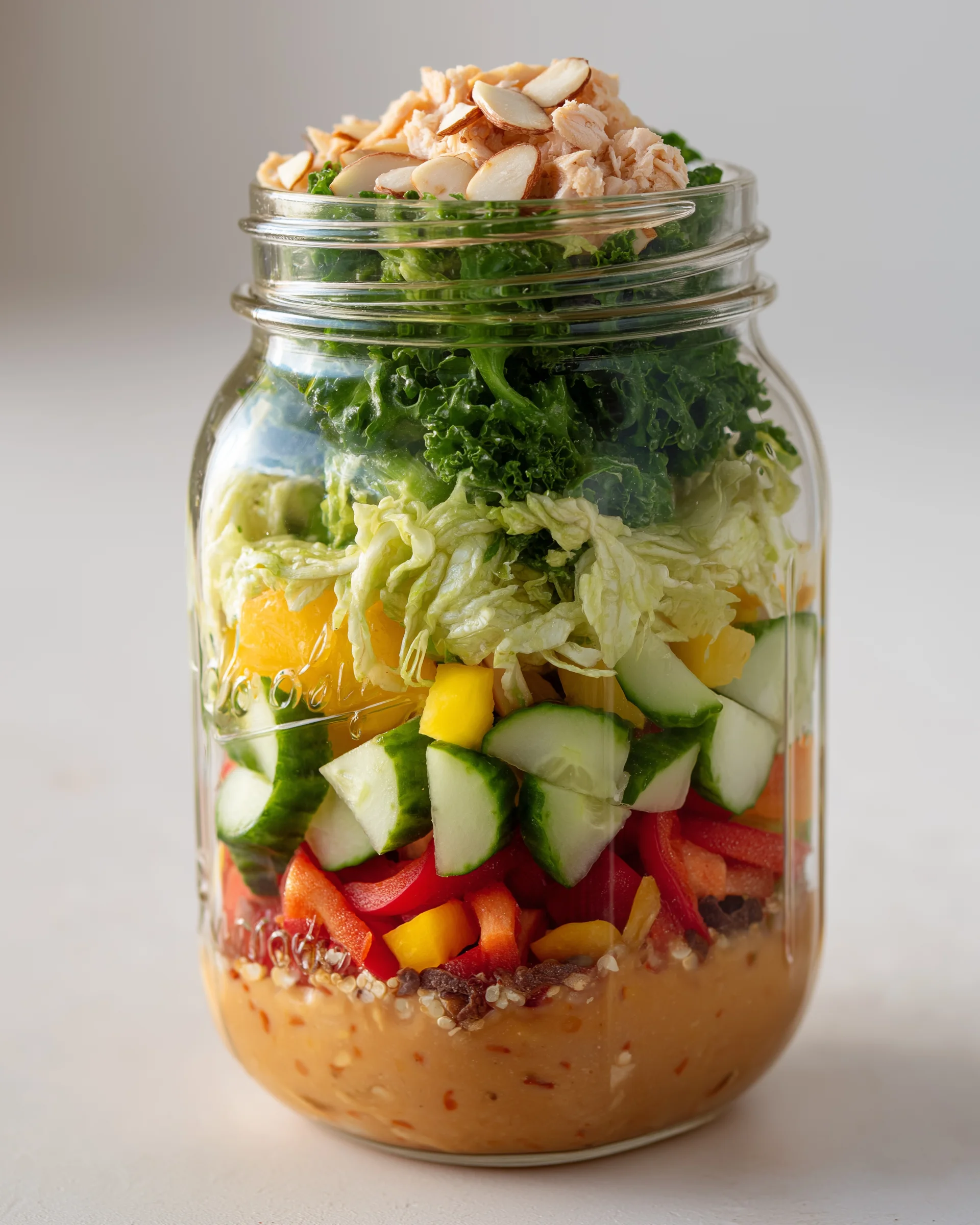 Sesame Chicken Power Jar Salads (Meal Prep)