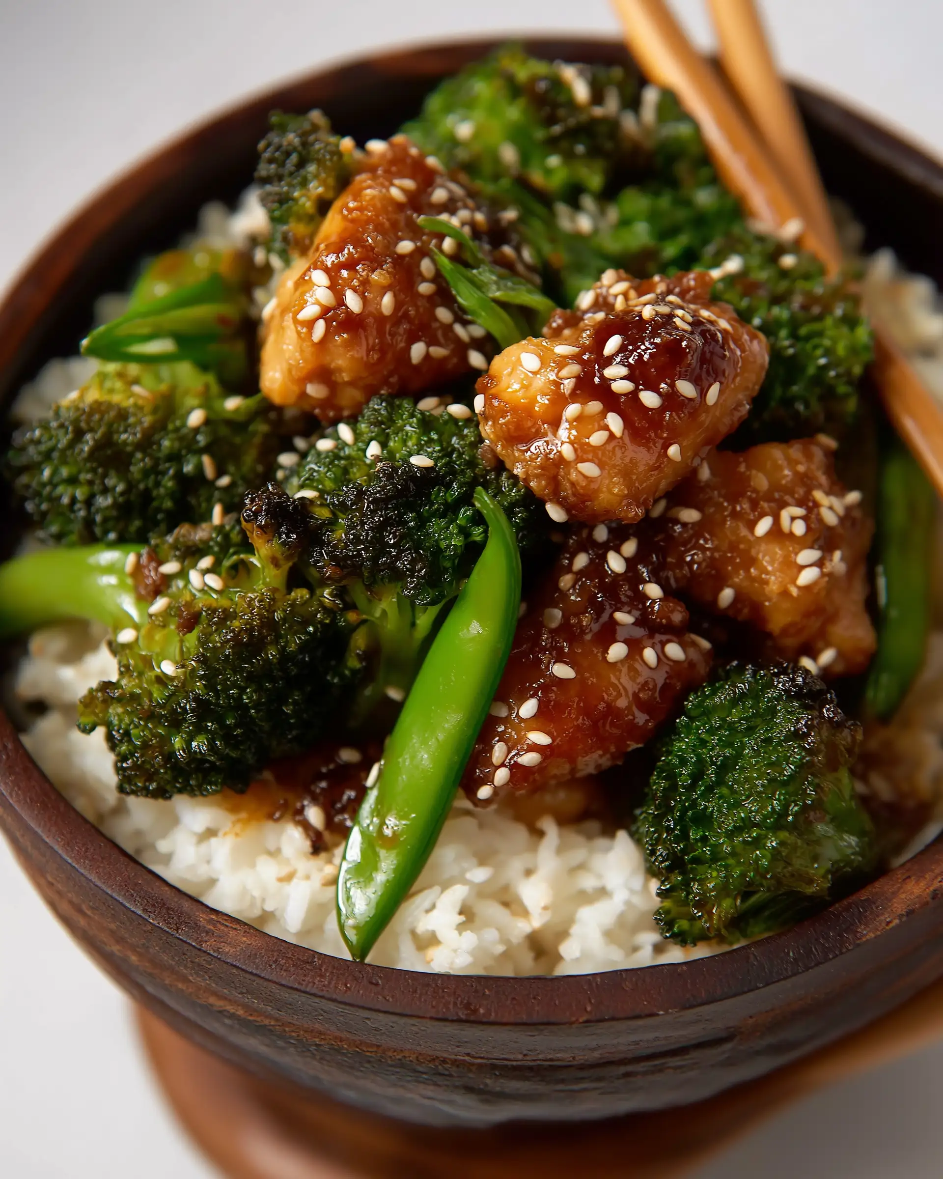 Slow Cooker Sesame Chicken with Veggies