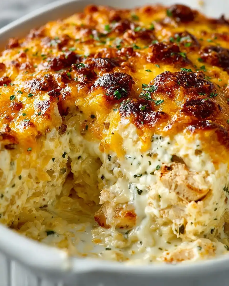 Creamy Cream Cheese Chicken & Rice Ultimate Comfort Bake