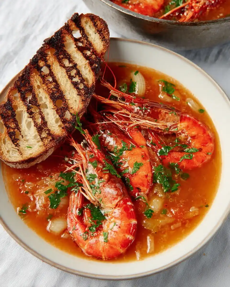 Spot Prawns In Tomato Fennel Broth